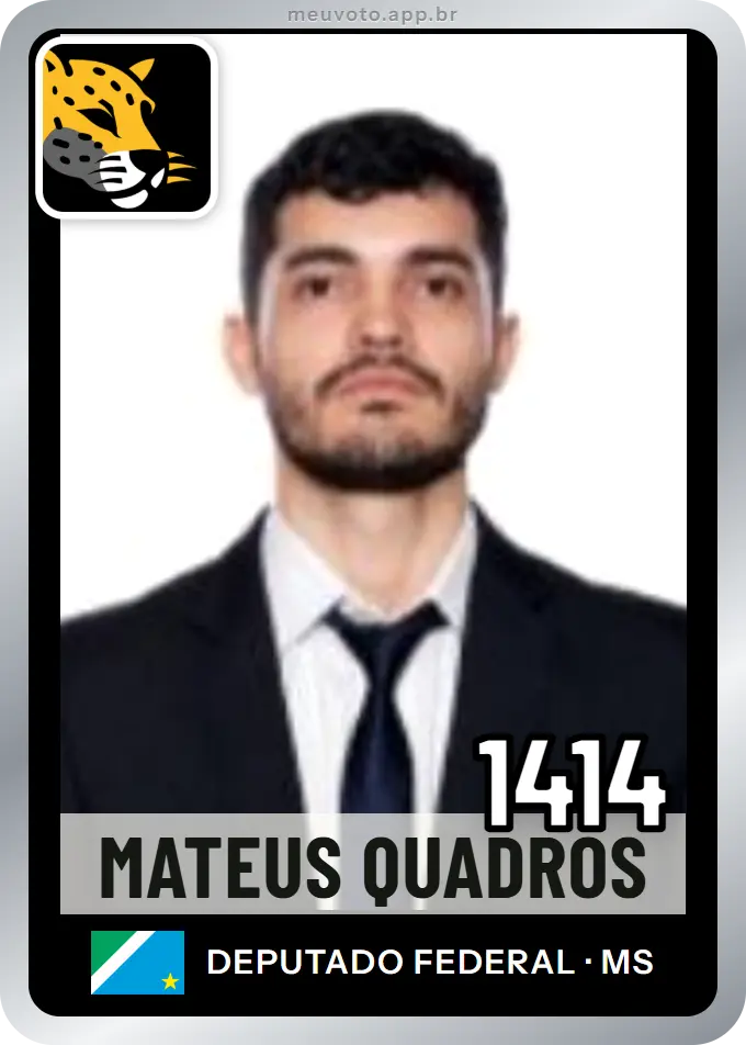Carta de Mateus Quadros, número 1414, Missão