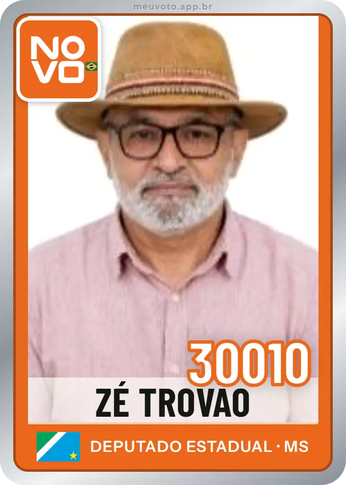 Carta de Zé Trovão, número 30010, Novo