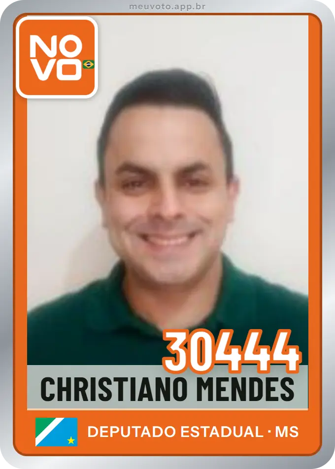 Carta de Christiano Mendes, número 30444, Novo