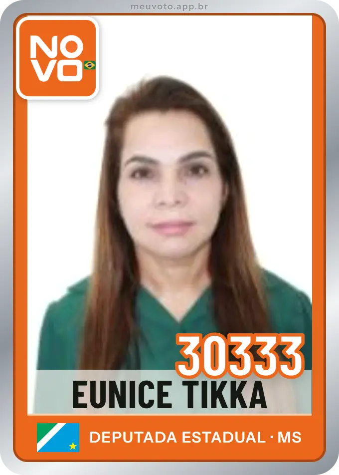 Carta de Eunice Tikka, número 30333, Novo