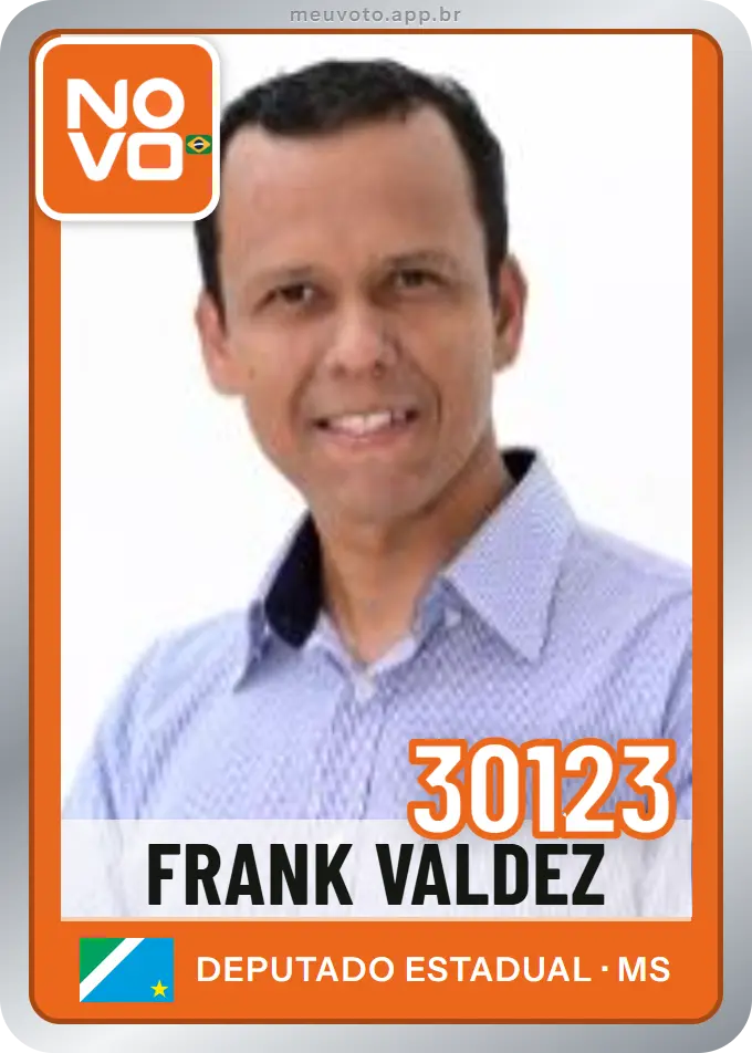 Carta de Frank Valdez, número 30123, Novo