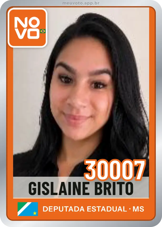 Carta de Gislaine Brito, número 30007, Novo