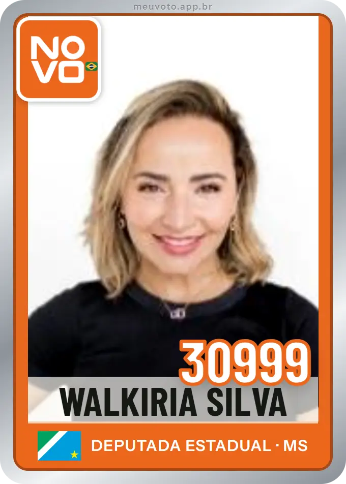 Carta de Walkiria Silva, número 30999, Novo