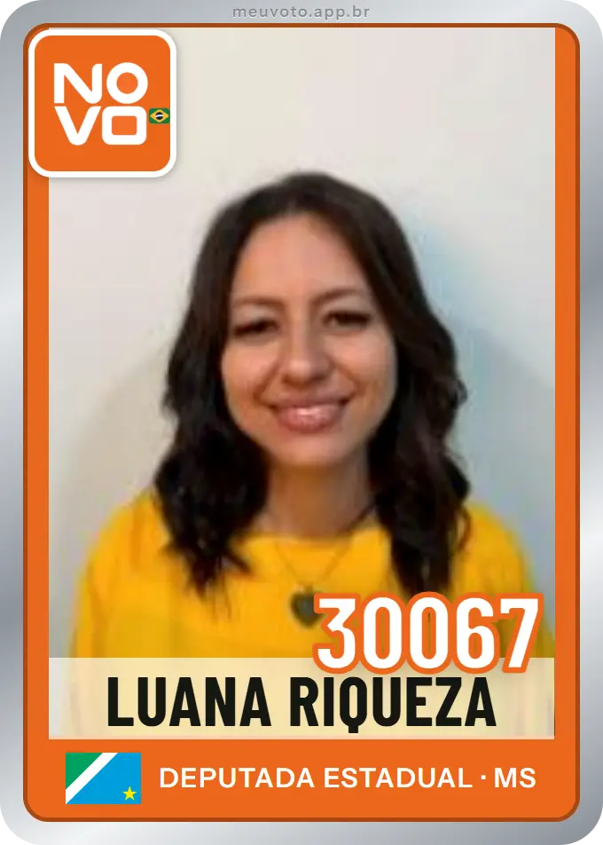 Carta de Luana Riqueza, número 30067, Novo