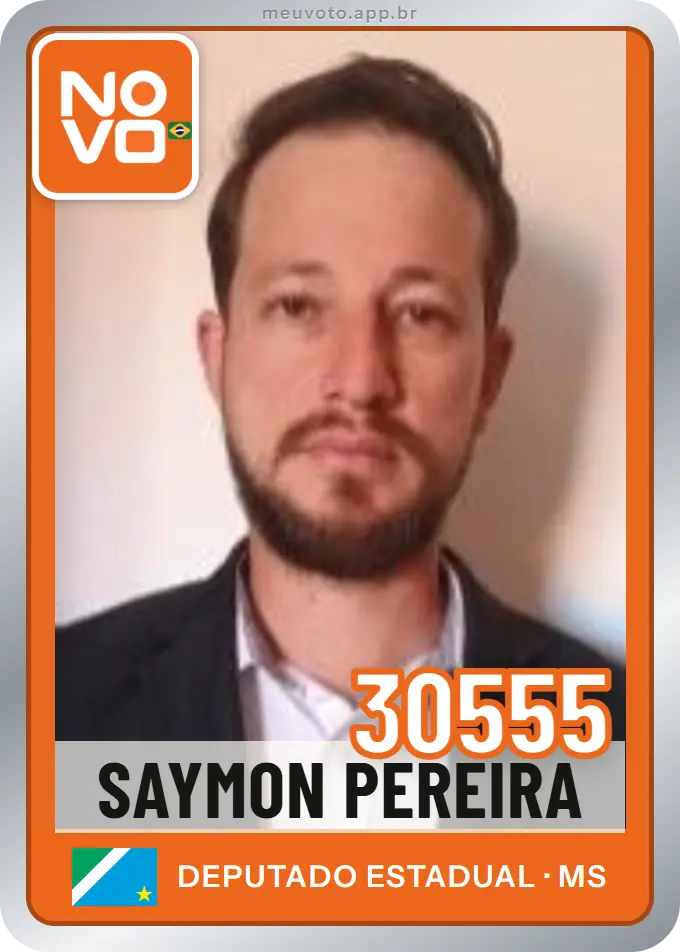 Carta de Saymon Pereira, número 30555, Novo