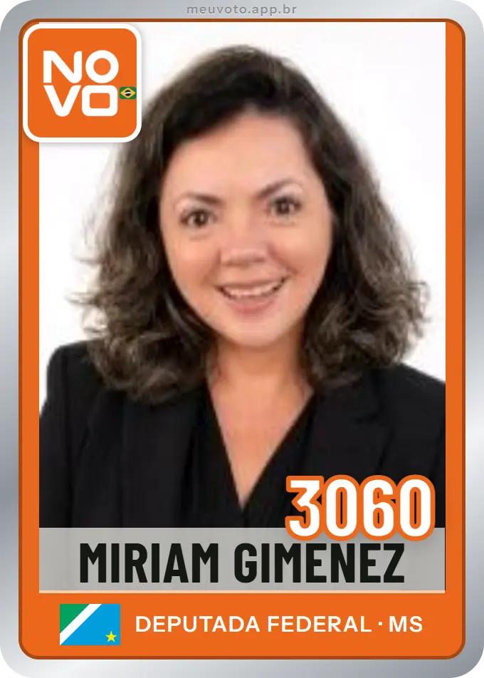 Carta de Miriam Gimenez, número 3060, Novo