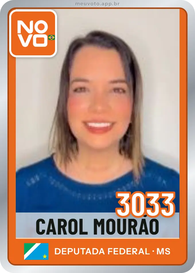 Carta de Carol Mourão, número 3033, Novo