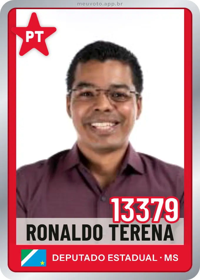 Carta de Ronaldo Terena, número 13379, PT