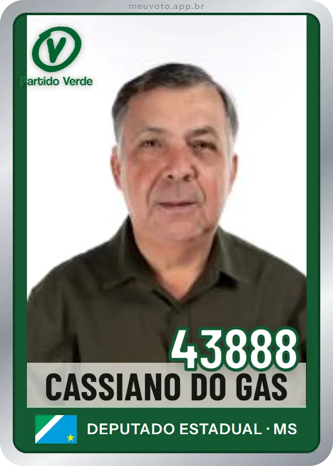 Carta de Cassiano do Gás, número 43888, PV