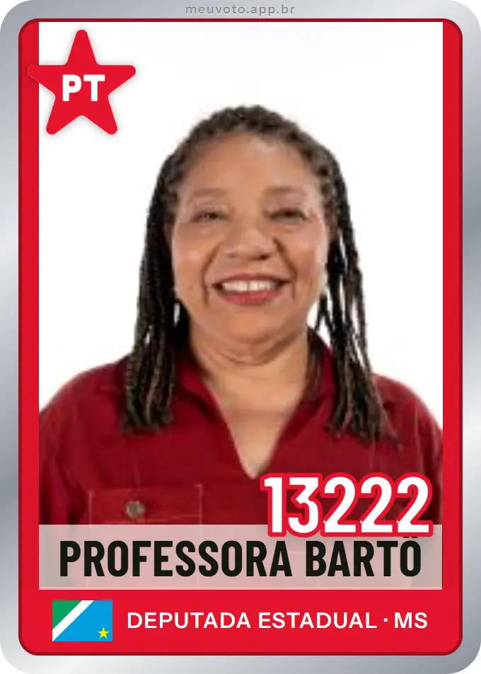 Carta de Professora Bartô, número 13222, PT