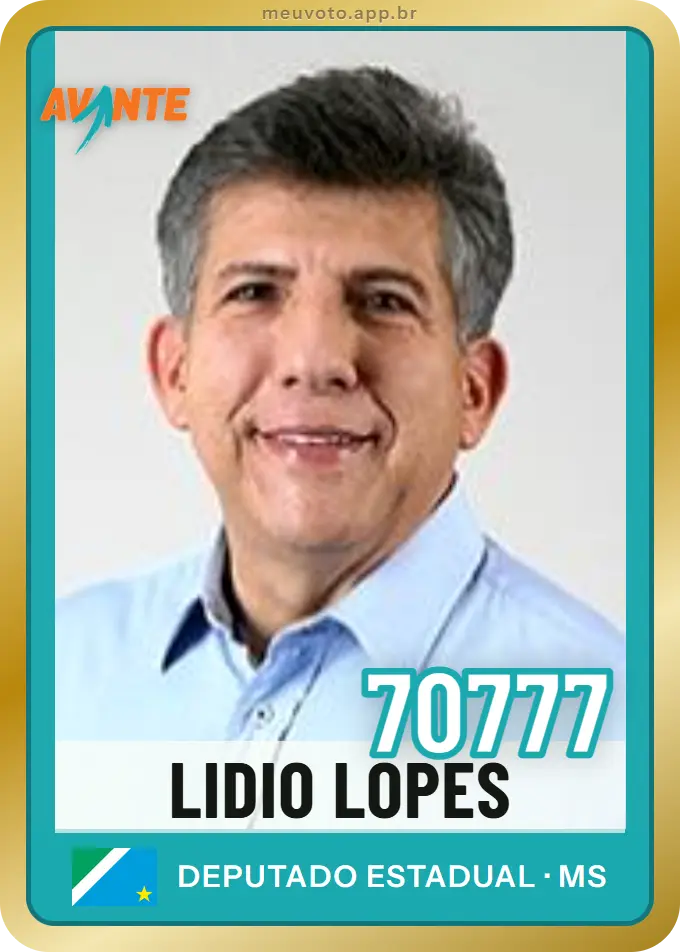 Carta de Lidio Lopes, número 70777, Avante
