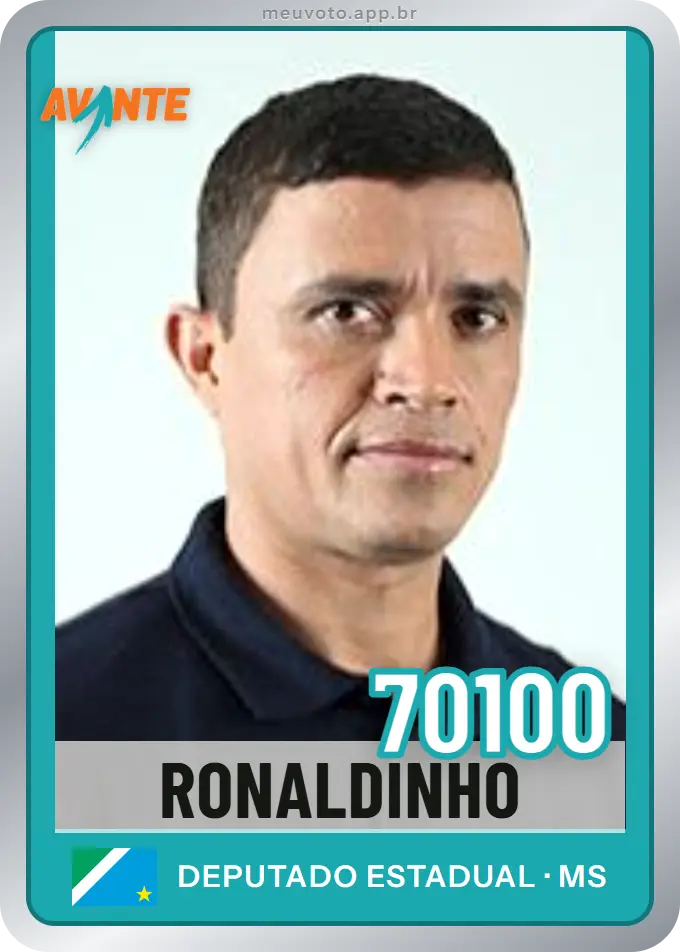 Carta de Ronaldinho, número 70100, Avante