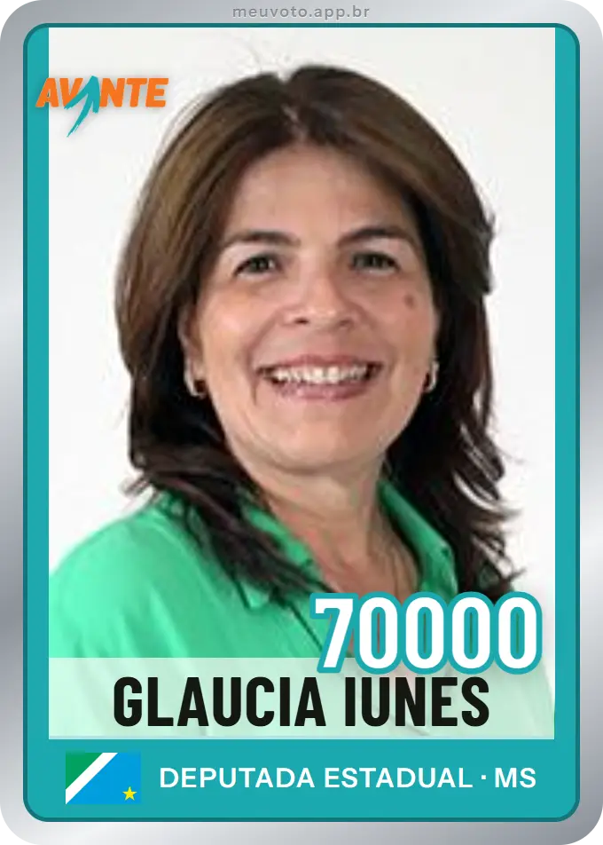 Carta de Glaucia Iunes, número 70000, Avante