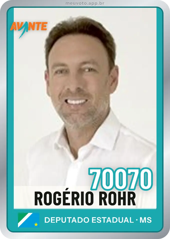 Carta de Rogério Rohr, número 70070, Avante
