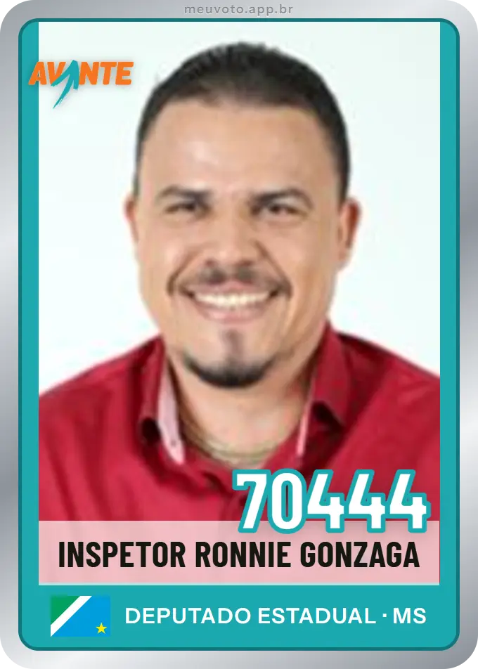 Carta de Inspetor Ronnie Gonzaga, número 70444, Avante