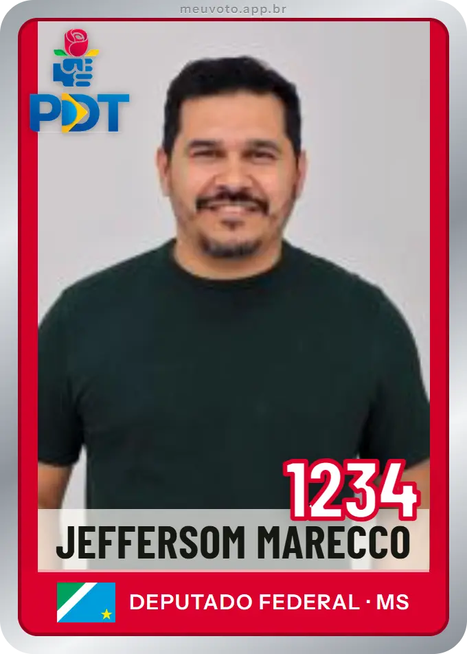Carta de Jeffersom Marecco, número 1234, PDT