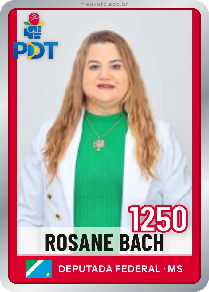 Carta de Rosane Bach, número 1250, PDT