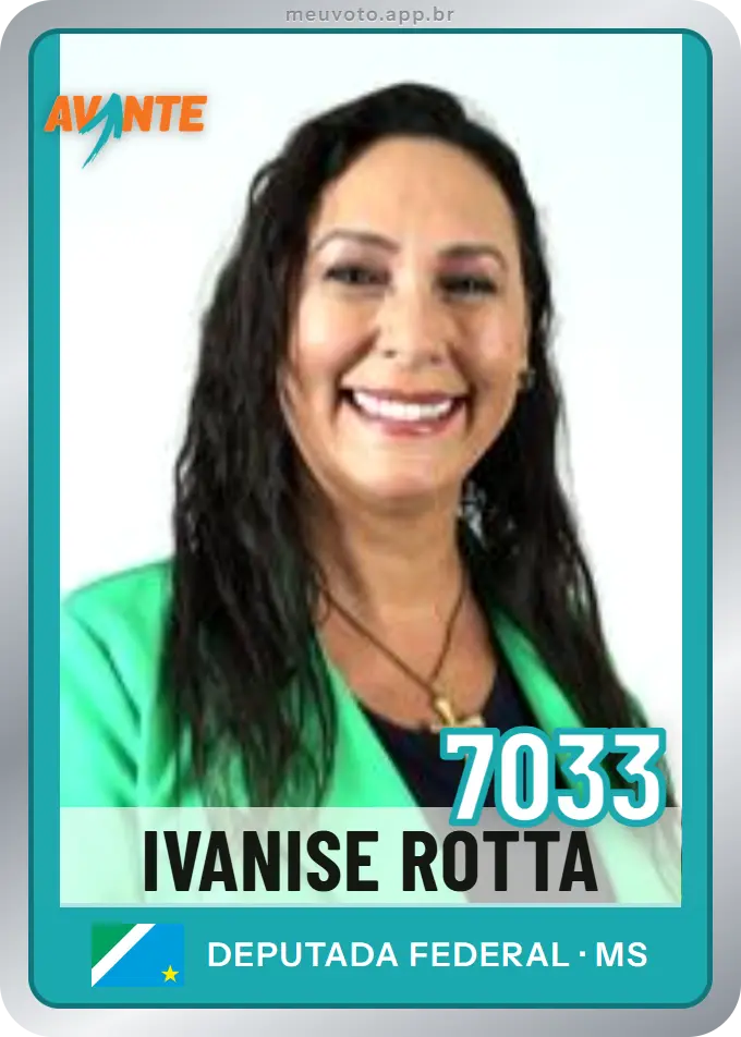 Carta de Ivanise Rotta, número 7033, Avante