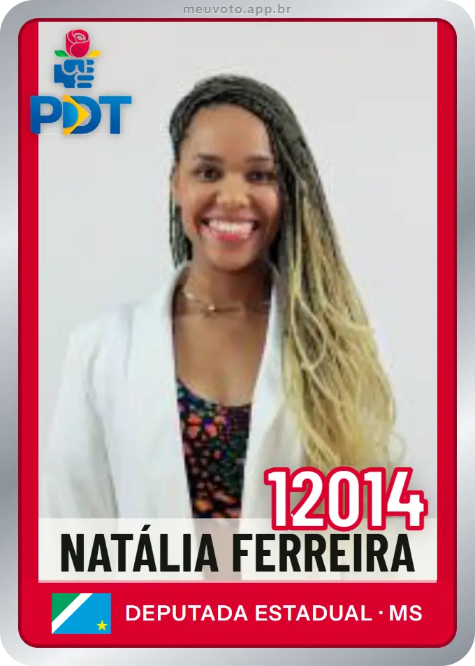 Carta de Natália Ferreira, número 12014, PDT