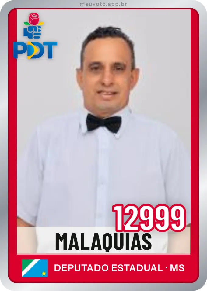 Carta de Malaquias, número 12999, PDT