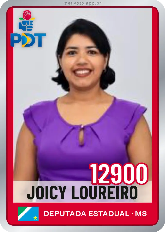 Carta de Joicy Loureiro, número 12900, PDT