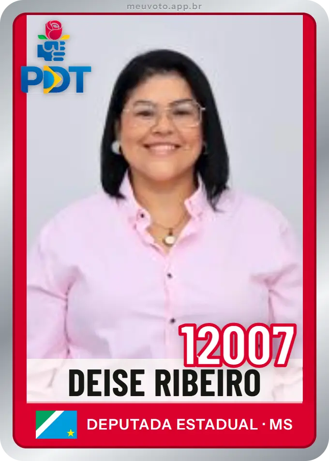 Carta de Deise Ribeiro, número 12007, PDT