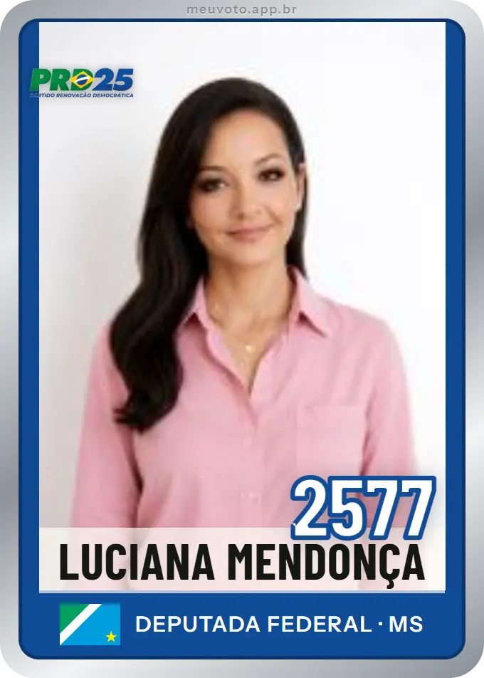 Carta de Luciana Mendonça, número 2577, PRD