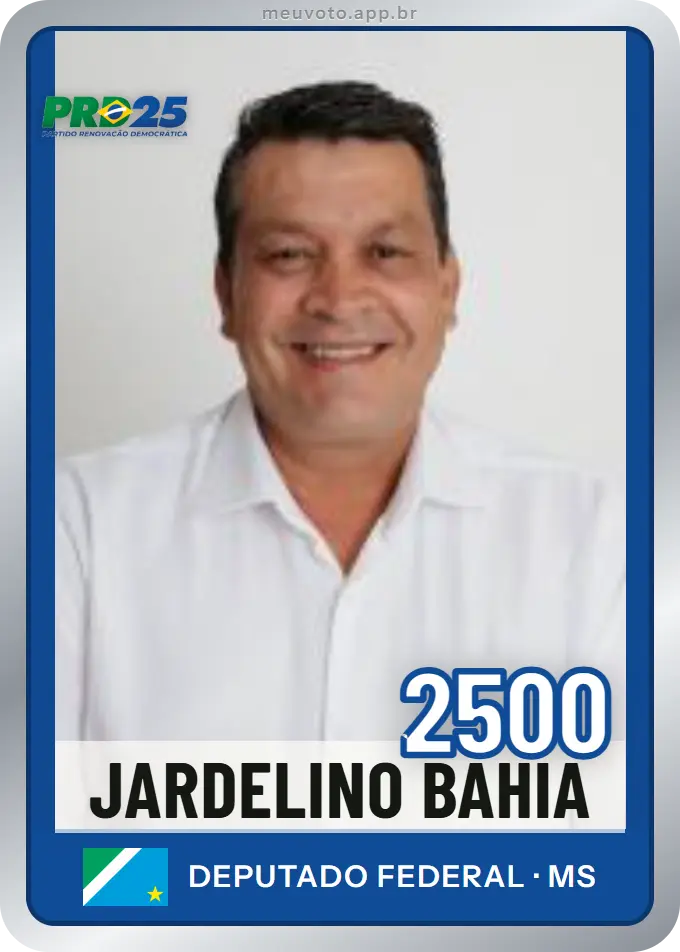 Carta de Jardelino Bahia, número 2500, PRD