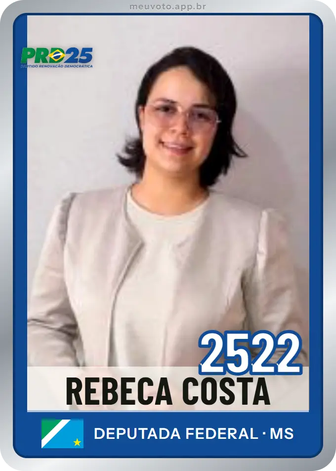 Carta de Rebeca Costa, número 2522, PRD