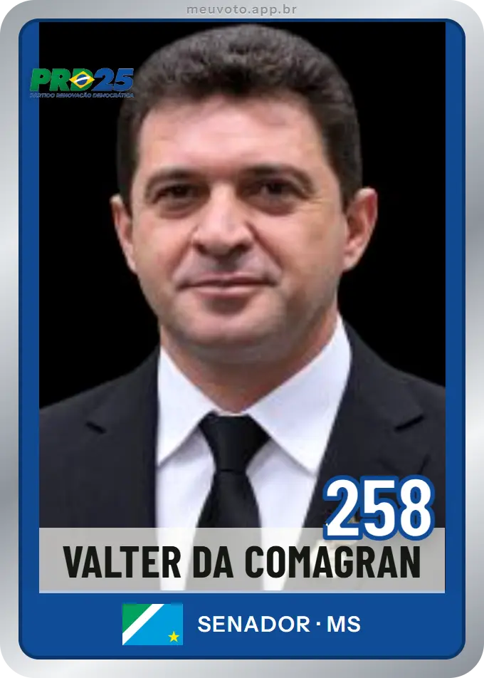 Carta de Valter da Comagran, número 258, PRD