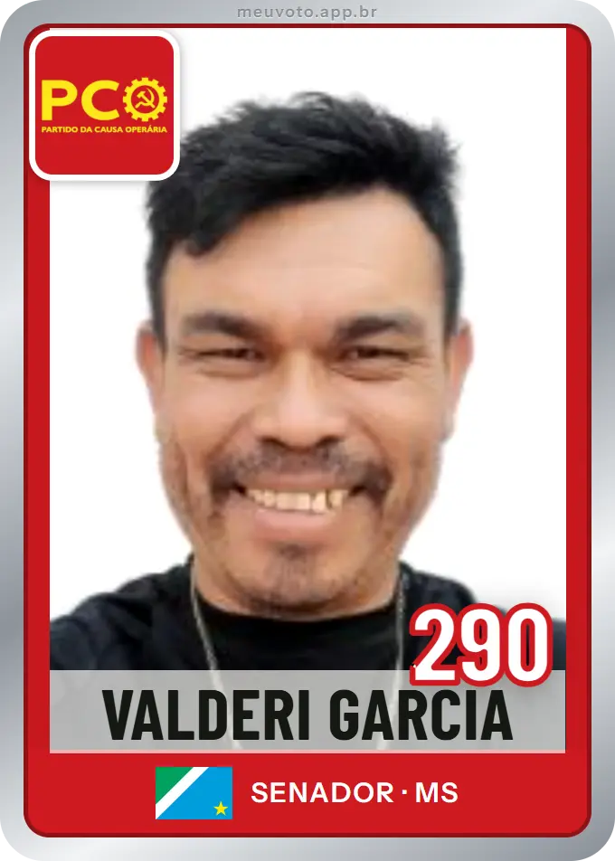 Carta de Valderi Garcia, número 290, PCO