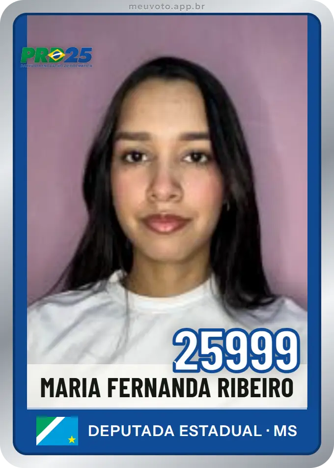 Carta de Maria Fernanda Ribeiro, número 25999, PRD
