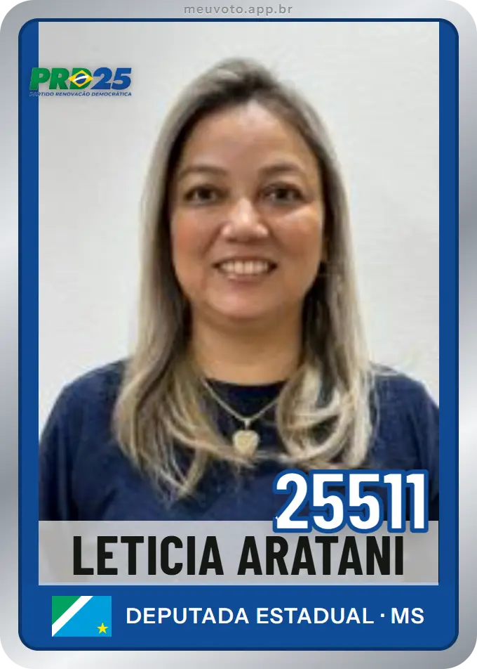 Carta de Leticia Aratani, número 25511, PRD