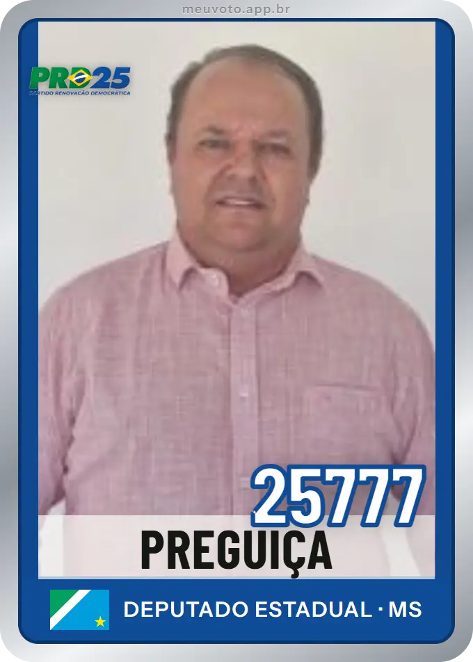 Carta de Preguiça, número 25777, PRD