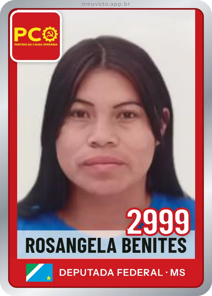 Carta de Rosangela Benites, número 2999, PCO