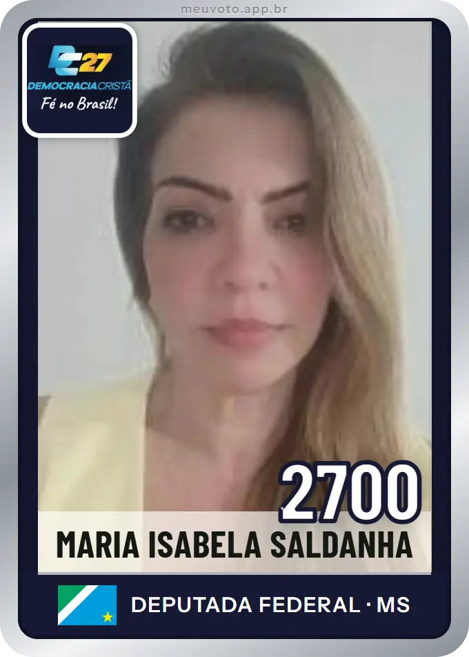 Carta de Maria Isabela Saldanha, número 2700, DC