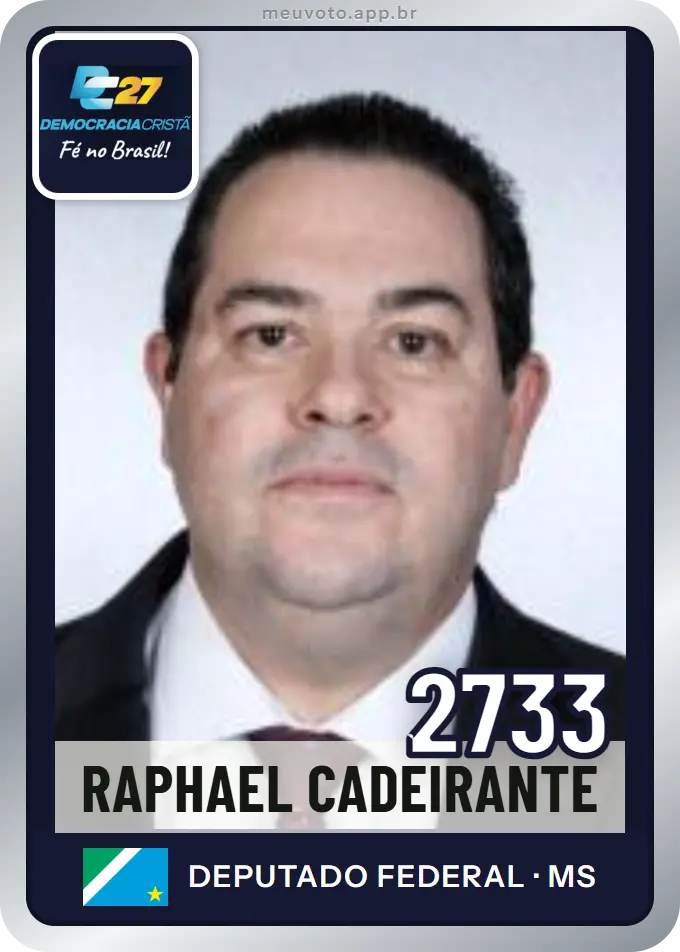 Carta de Raphael Cadeirante, número 2733, DC