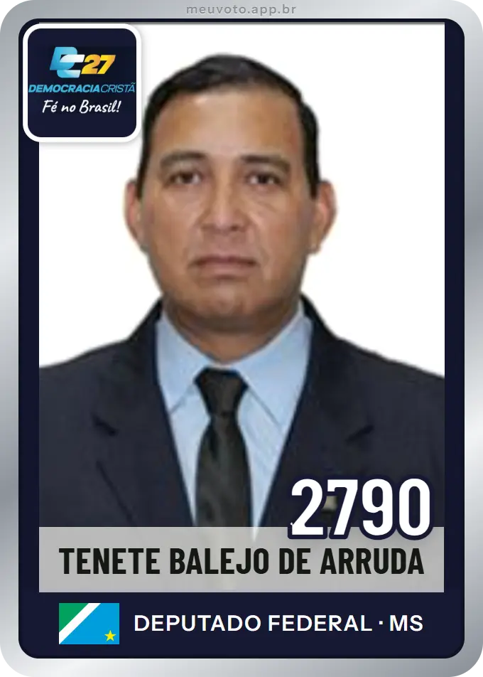 Carta de Tenete Balejo de Arruda, número 2790, DC