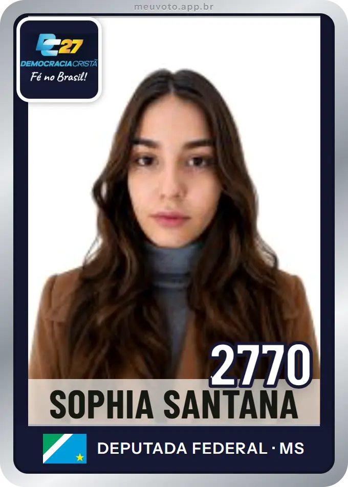 Carta de Sophia Santana, número 2770, DC