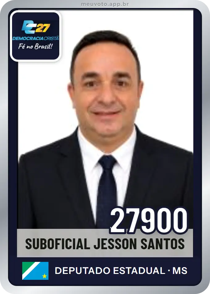 Carta de Suboficial Jesson Santos, número 27900, DC