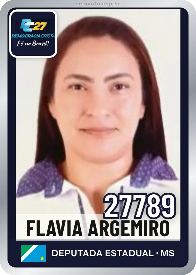Carta de Flavia Argemiro, número 27789, DC