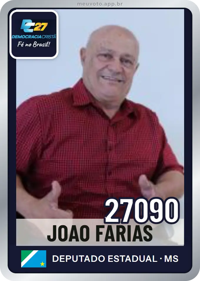 Carta de Joao Farias, número 27090, DC