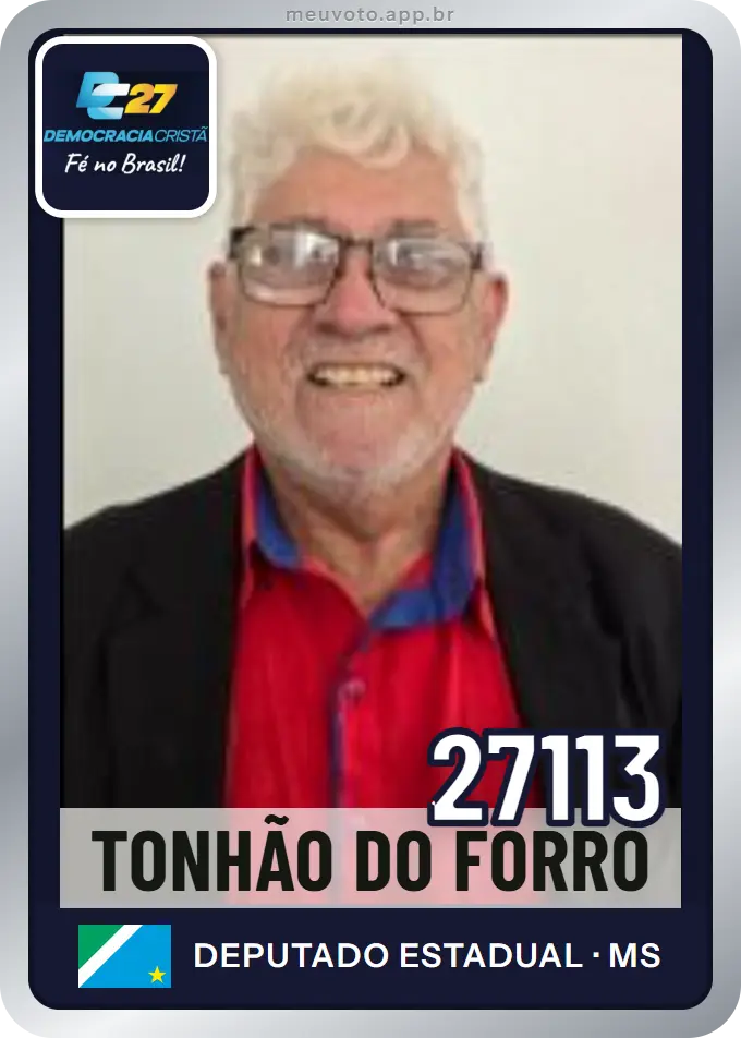 Carta de Tonhão do Forró, número 27113, DC