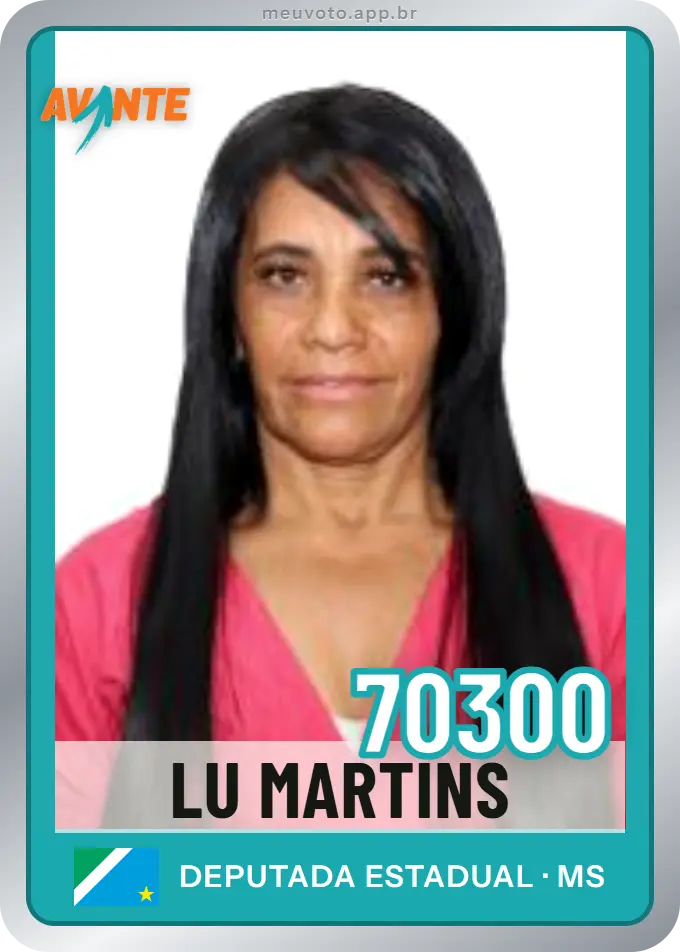 Carta de Lu Martins, número 70300, Avante