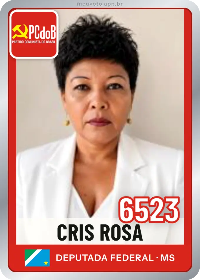 Carta de Cris Rosa, número 6523, PCdoB