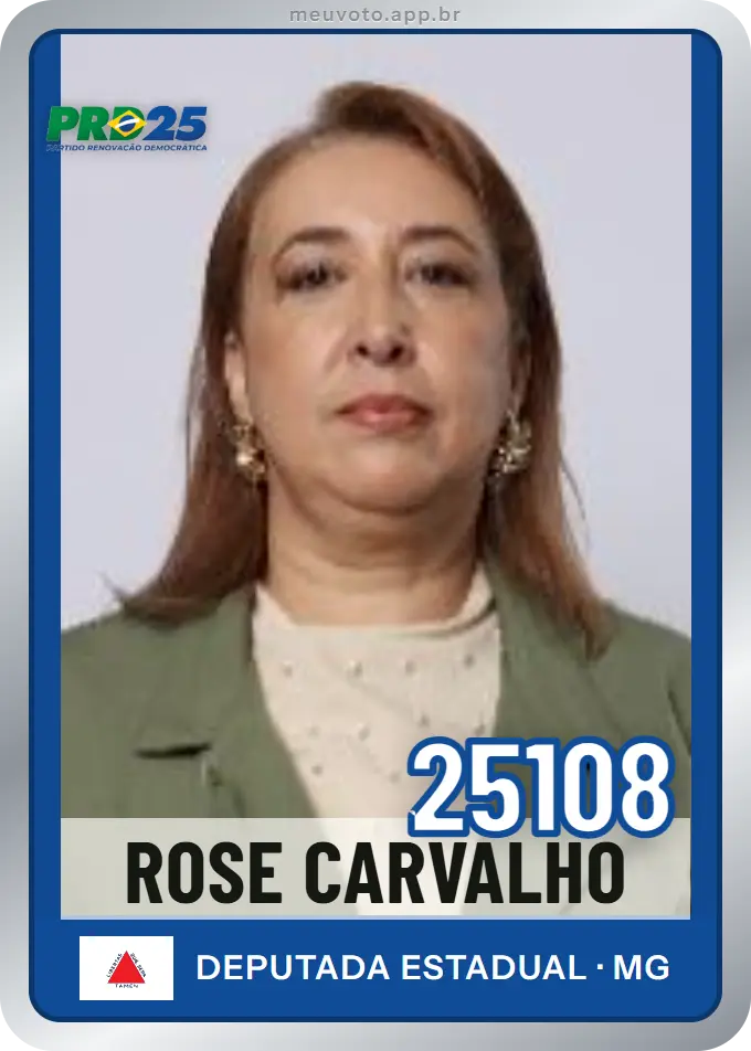 Carta de Rose Carvalho, número 25108, PRD