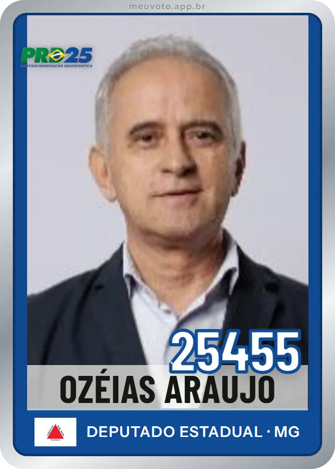Carta de Ozéias Araujo, número 25455, PRD