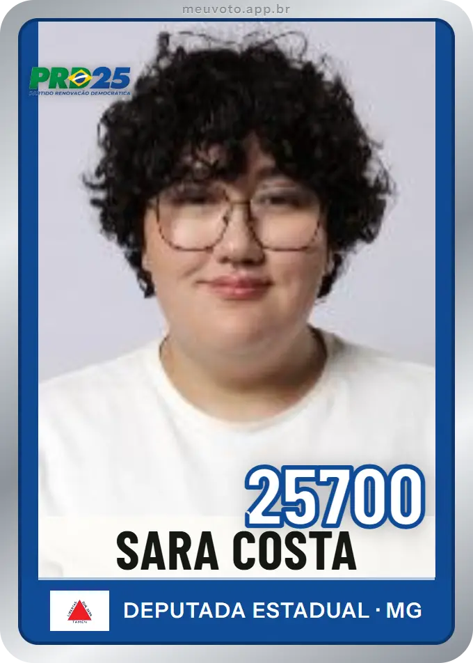 Carta de Sara Costa, número 25700, PRD