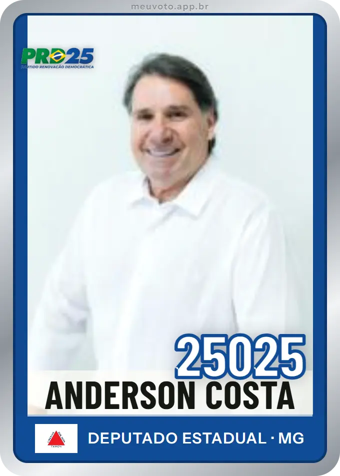 Carta de Anderson Costa, número 25025, PRD
