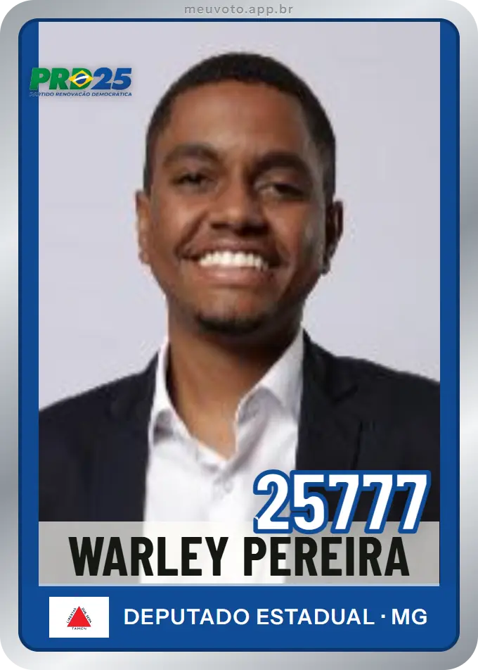 Carta de Warley Pereira, número 25777, PRD